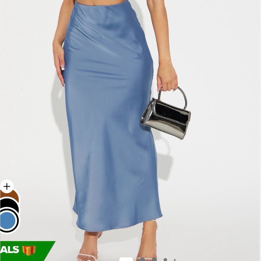 Fashion Nova Blue Pencil Skirt